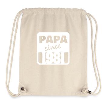 Papa 1981 - Stanley/Stella recycelter Gym Bag - Naturweiß - Vorne