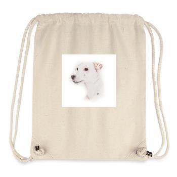 Jack Russell, Whistle - Stanley/Stella Recycled Gym Bag - natural - Front