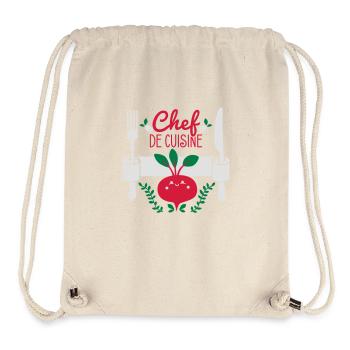 Chef de cuisine - Küchenchef - Koch - Köchin - 3C - Stanley/Stella recycelter Gym Bag - Naturweiß - Vorne