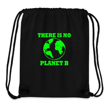 There is no planet B - Sac à cordon recyclé Stanley/Stella - noir - Devant