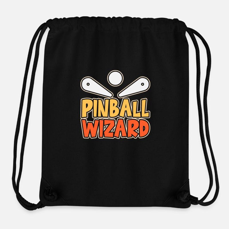 Pinball Wizard Flipperautomat Schriftzug Geschenk - Stanley/Stella recycelter Gym Bag - Schwarz