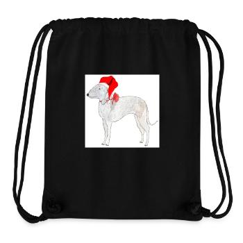 Bedlington Terrier Aufkleber - Stanley/Stella recycelter Gym Bag - Schwarz - Vorne