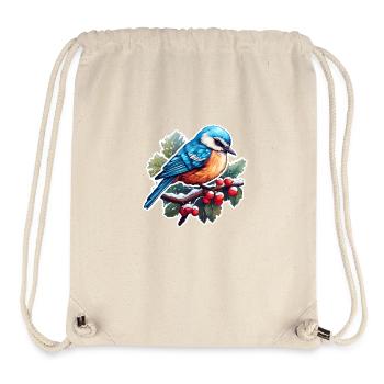 Schneetanz des Vogels - Stanley/Stella recycelter Gym Bag - Naturweiß - Vorne
