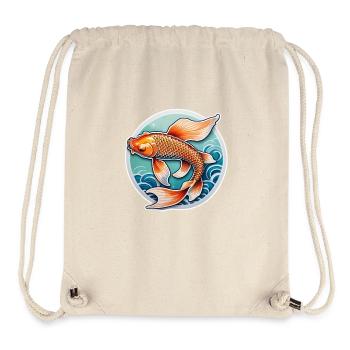 Koi Carp - Japanese Fish - Stanley/Stella Recycled Gym Bag - natural - Front