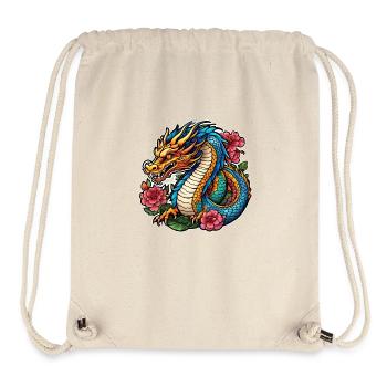 Asiatischer Drache - Japan - Chinesisch - Stanley/Stella recycelter Gym Bag - Naturweiß - Vorne