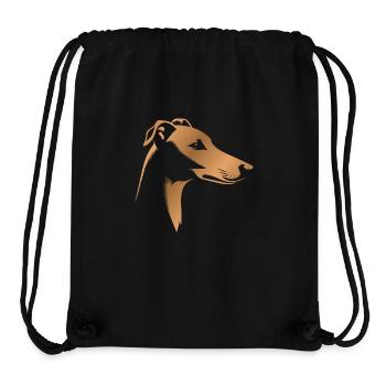 Greyhound greyhound, dog head, drawing bronze - Stanley/Stella Recycled Gym Bag - black - Front