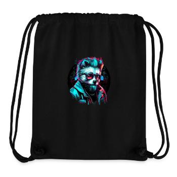 Cyber panda - Stanley/Stella Recycled Gym Bag - black - Front
