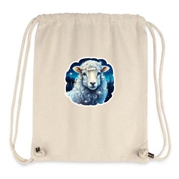 Winternachtsschaf - Stanley/Stella recycelter Gym Bag - Naturweiß - Vorne