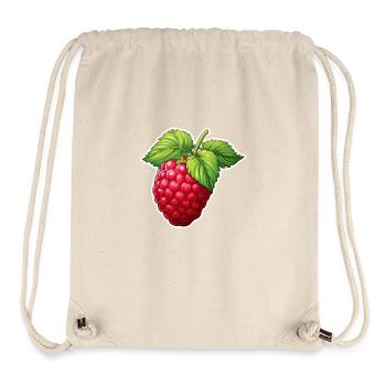 Himbeere große Frucht - Stanley/Stella recycelter Gym Bag - Naturweiß - Vorne