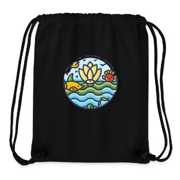 Marine Conservation - Stanley/Stella Recycled Gym Bag - black - Front