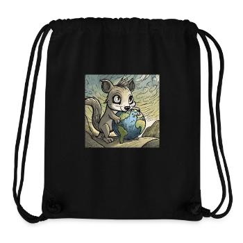 Cute Anime Design - Stanley/Stella Recycled Gym Bag - black - Front