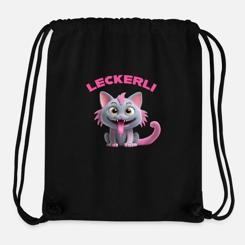 Leckerli Katze Monster - Stanley/Stella recycelter Gym Bag - Schwarz