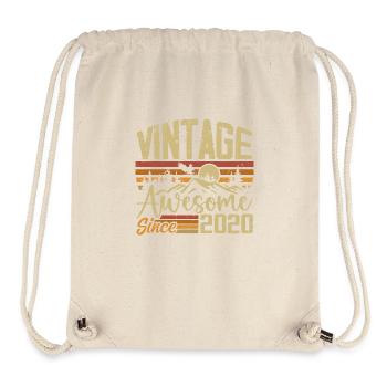 Jahrgang 2020 Retro Geburtstagsgeschenk 2020 - Stanley/Stella recycelter Gym Bag - Naturweiß - Vorne