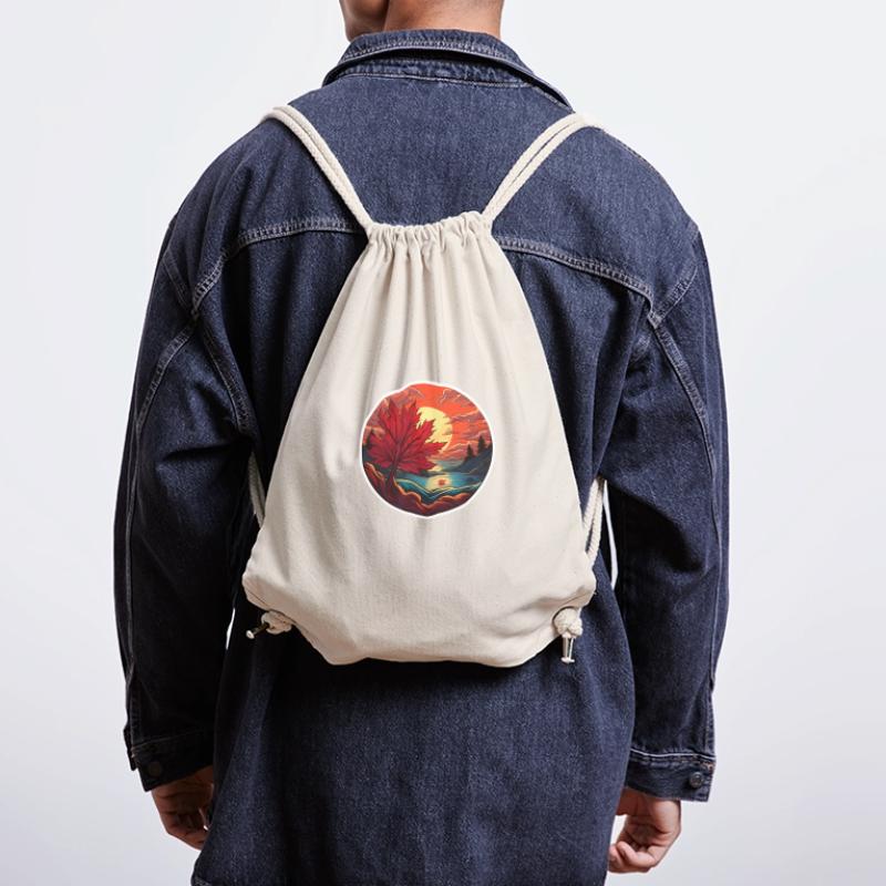 Maple leaf at sunset Stanley/Stella Recycled Gym Bag