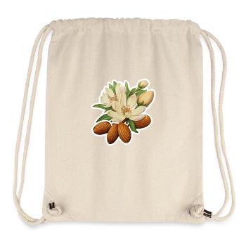 Amandes et fleurs d’amandier - Sac à cordon recyclé Stanley/Stella - blanc naturel - Devant