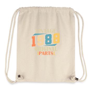 Monat 1988. 1988 Geburtstagsgeschenk. 36 Jahre alt Birt - Stanley/Stella recycelter Gym Bag - Naturweiß - Vorne