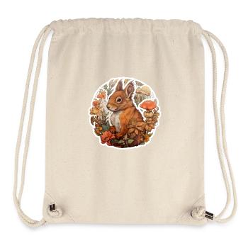 Écureuil moelleux - Sac à cordon recyclé Stanley/Stella - blanc naturel - Devant