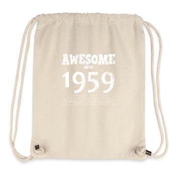 1959 - Legendary 65th Anniversary - Stanley/Stella Recycled Gym Bag - natural - Front