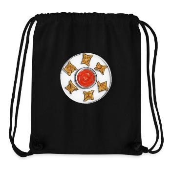 Krabben Rangoon Crabe Rangoon - Sac à cordon recyclé Stanley/Stella - noir - Devant