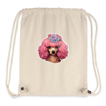 Poodle decorated - Stanley/Stella Recycled Gym Bag - natural - Front