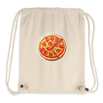 Pizza salami well topped - Stanley/Stella Recycled Gym Bag - natural - Front