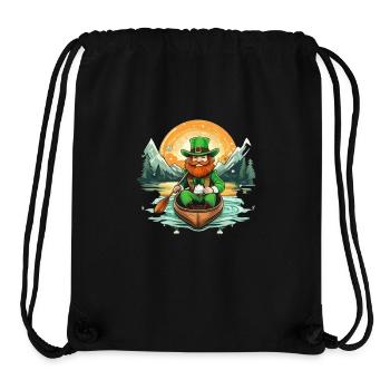 St. Patrick's Day Kleeblatt Kajak - Stanley/Stella recycelter Gym Bag - Schwarz - Vorne