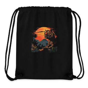Tiger Wildcat Jungle - Stanley/Stella Recycled Gym Bag - black - Front