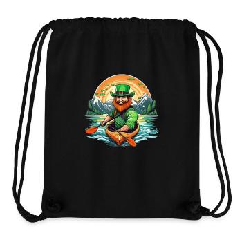 St. Patrick's Day Kleeblatt Kajak - Stanley/Stella recycelter Gym Bag - Schwarz - Vorne