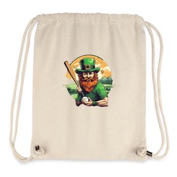 St. Patrick's Day Kleeblatt Baseball - Stanley/Stella recycelter Gym Bag - Naturweiß - Vorne
