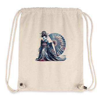Kulturelle Schätze der Geisha - Stanley/Stella recycelter Gym Bag - Naturweiß - Vorne