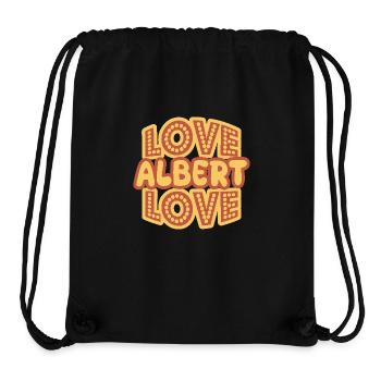 Cadeau pour Albert - Sac à cordon recyclé Stanley/Stella - noir - Devant