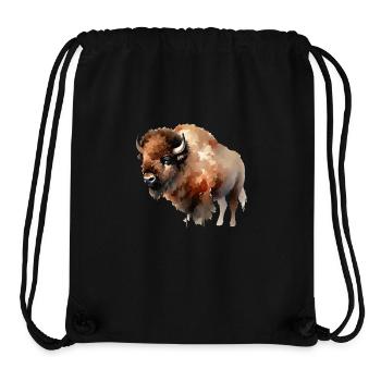 Bison Paint - Stanley/Stella Recycled Gym Bag - black - Front