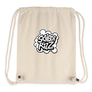 Skibidi Ritz Logo – Gen Alpha Slang inspiriert - Stanley/Stella recycelter Gym Bag - Naturweiß - Vorne