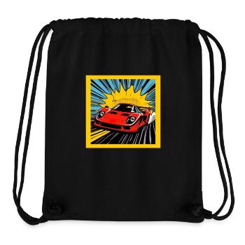 Voiture de sport - Sac à cordon recyclé Stanley/Stella - noir - Devant