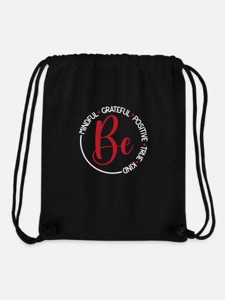 Achtsamkeit - Stanley/Stella recycelter Gym Bag - Schwarz