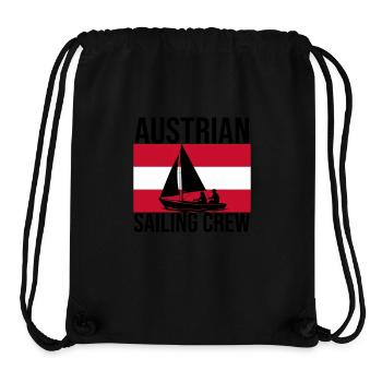 Chemise de voile Austrian Sailing Crew - Sac à cordon recyclé Stanley/Stella - noir - Devant