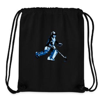 Gardien de but de hockey - Sac à cordon recyclé Stanley/Stella - noir - Devant