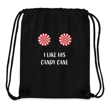 I like his Candy Cane Partnerlook Humor couple - Stanley/Stella recycelter Gym Bag - Schwarz - Vorne