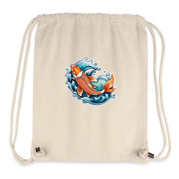 Koi Carp - Japanese Fish - Stanley/Stella Recycled Gym Bag - natural - Front
