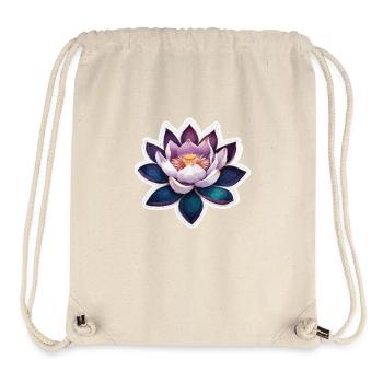 Lotusblüte / Seerose / Spiritualität / Blume - Stanley/Stella recycelter Gym Bag - Naturweiß - Vorne