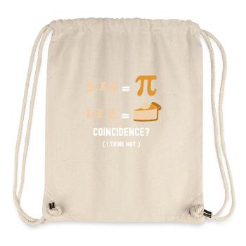 Pi Day 3.14 Pi Symbol Nerdy Geek - Coincidence? I - Stanley/Stella Recycled Gym Bag - natural - Front