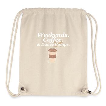 Weekends Coffee And Dance Comps Dance Mom Dancer - Stanley/Stella recycelter Gym Bag - Naturweiß - Vorne