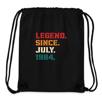 Legende seit Juli 1984 - Stanley/Stella recycelter Gym Bag - Schwarz - Vorne