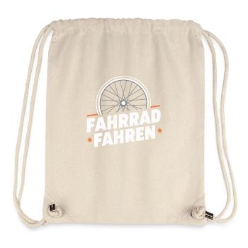 Fahrradfreude Radsport Liebe Radler Geschenk - Stanley/Stella recycelter Gym Bag - Naturweiß - Vorne