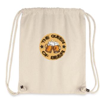 The Queen of Beer T-shirt - Stanley/Stella Recycled Gym Bag - natural - Front