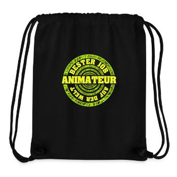Geschenk für Animateur - Stanley/Stella recycelter Gym Bag - Schwarz - Vorne