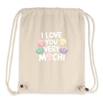 Trendige Hommage an Mochi - Stanley/Stella recycelter Gym Bag - Naturweiß - Vorne
