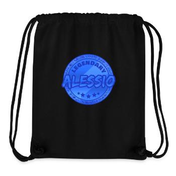 Geschenk für Alessio - Stanley/Stella recycelter Gym Bag - Schwarz - Vorne
