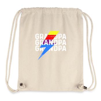 Papy Grand-père Papy - Sac à cordon recyclé Stanley/Stella - blanc naturel - Devant