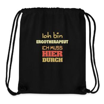 Ergotherapeut - Stanley/Stella recycelter Gym Bag - Schwarz - Vorne